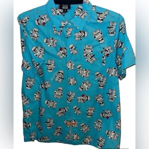 Disney Parks Star Wars Stormtrooper Button Down Shirt